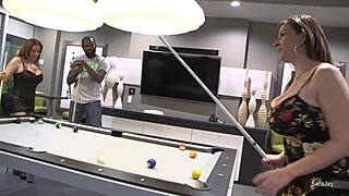 Nicky Ferrari TAKES on big black cock in CURVY blonde THREESOME with deepthroat and riding