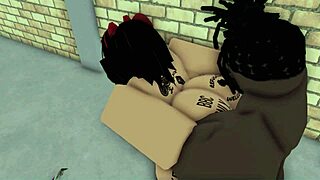 rice bunny sneaks off for quick sex with bbc in alley