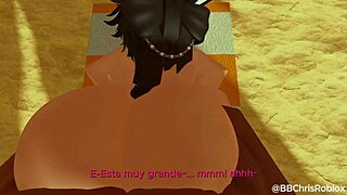 Black bull with monster cock bends over and fucks spanish femboy bunny doggystyle in european scene