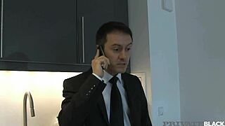 privateblack shows cuckold watching ambre aphrodite take double penetration from two bbcs in lingerie