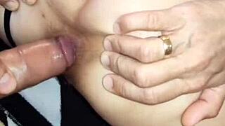 Slender Mature Whore Fucks Hard With Husbands Friends In Stockings!