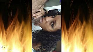 Curly latina housewife flashes fishnets and lingerie in homemade video, leading to juicy pussy sex with photographer