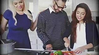 Foster teens Lillian Stone and Elle Voneva caught stealing and face punishment in full scene on myfostertapes.com