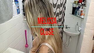 The technician came to fix the washing machine but couldn't resist eating out the horny crossdressing client  