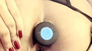 Drunk skinny Tinder girl mounts cock after drinks and destroys it with rich tits