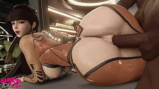 jigglebutt eve takes pounding in big ass