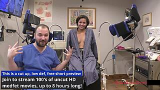 Tampa university entrance physical with rebel wyatt spreading shaved pussy