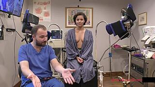 Tampa university entrance physical with rebel wyatt spreading shaved pussy