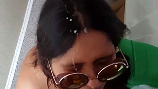 I swallowed a huge cumshot and gifted a squirt in amateur bbw action