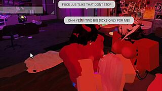 oh gosh, these two futa are totally goin' at it with that big-ass slut in a wild threeway