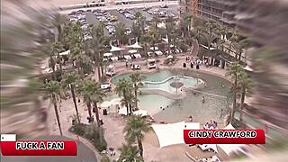 busty cindy crawford drains joes massive cock at porn convention? blonde curvy babe with big natural tits takes cum in mouth after doggystyle and missionary sex.