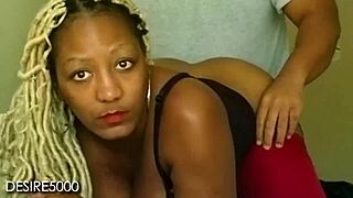 uh, fucking my curvy ebony wife doggystyle, just how she likes it, so rough