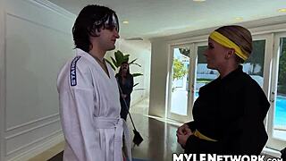 Elias grows powerful yet faces bullies while Dee supports him with intense cougar milf blowjob and doggystyle fucking on huge cock. Glamour tattoo blonde rides missionary rough sex.