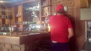 I adore how this brunette milf bends over in her dress for deep doggystyle fucking.