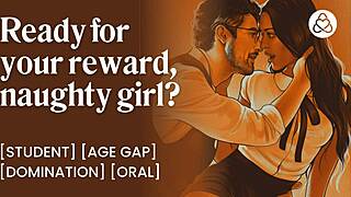 Naughty Student Distracts Professor in Classroom with Femdom Domination and Makes Him Cum on Hard Cock