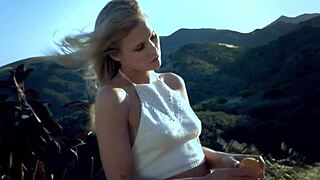 Scarlet Red and Jillian Janson get into anal fingering and deepthroat in forest. They bend over in fishnets for gaping pussy action outdoors.