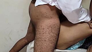 Amateur Brazilian milf with big ass and tits plays gynecologist. Husband uses camera inside her pussy and fucks until creampie.