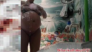 i'm bathing in bathroom with big natural tits indian solo. pussy fucking guess adds that wet solo twist