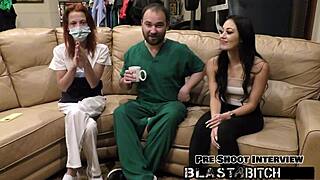 Blaire Celeste sucks hard cock and gets her tight pussy blasted with hot cum