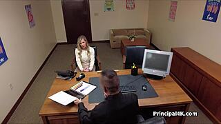 I'm spying on this milf with big tits getting drilled deep in her pussy by monster cock on the office desk. Hidden cam catches hardcore lingerie action at work