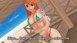Hey, Nami is telling you how to handle jerk off instructions in this Spanish JOI remake!
