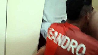 Hey, check this black couple in costumes getting rough with anal and blowjob action! 🍑🔥 Their feet fetish play is intense too.