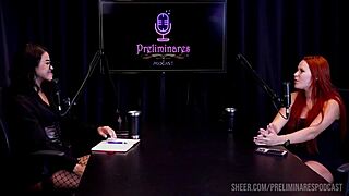 Watch the best moments of Carla Santos in Preliminares podcast with Bia Hot - part 3 on Sheer Red!