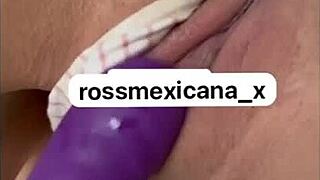 Rossmexicana enjoys shoving her dildo deep in this solo session 😈 Watch the hot Mexican latina ride toys with passion nonstop!