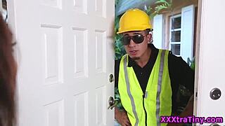 Petite booty teen takes big cock blowjob outdoors in hardcore doggystyle. She gets railed hard in high definition.