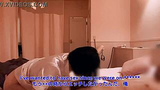 I get into this amateur asian couple creampie with blowjob and lick action