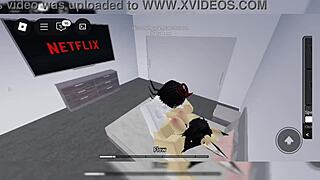 Boyfriend fucks me bareback bent over and almost impregnates in cute furry action