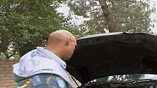 blonde cougar milf megan monroe with big tits feels intense passion during rough fucking and ass licking in lingerie