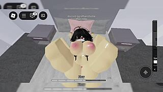 Boyfriend fucks me bareback bent over and almost impregnates in cute furry action