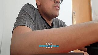 Casual tale of petite shaved teen SQUIRTING during lesbian webcam session without barriers