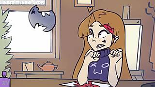 What Happens When a Girl Shows Up to Fuck Her Boyfriend in This Cartoon Scene?