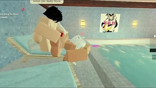 Pool Sex With Subscriber In Big Ass Doggystyle Creampie