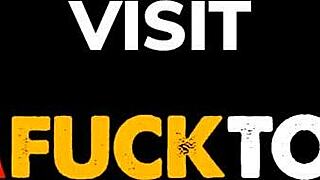 Busty latina redhead toys with huge monster cock dildo in homemade blowjob scene