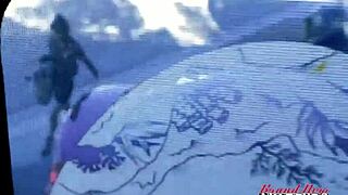 tattooed brunette raven lane sucks hard cock, gets her shaved pussy fucked doggystyle. cumshot covers her face... oh yeah