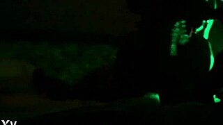 Whoa, sucking this big black cock like a banana! Oiled blowjob action gets so sexy and wild!