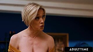 oh dee williams, scissor melody marks hard! busty milf comforts stepbae with wild tribbing