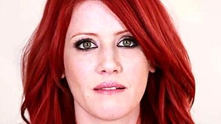 Redhead Elle Alexandra teases with a slow striptease for Playboy. Yet her undressing reveals more than expected in solo action