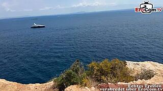 I feel so excited dating this curvy German teen model on Mallorca. Our outdoor pov fuck after the casting interview was pure passion