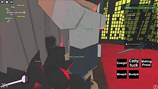 Hey, those Roblox noobs just got busted while they were fucking in the game