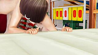 hentai math teacher fucked hard by gym teacher in sports warehouse