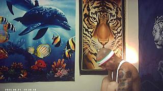 what's it like behind the scenes with asian babe facing italian pound machine pornstar in intergender match?