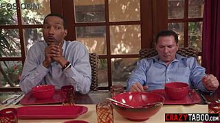 Penelope Woods the naughty latina teen handles a group of guys in a wild session