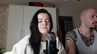 She casually chats with the petite brunette mistress about pegging questions. It turns into a sexy domination session in the room.