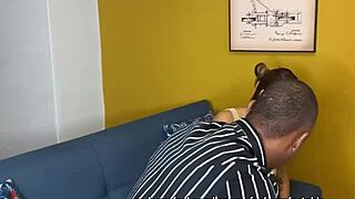 Argentine Pau Rojas learns salsa dancing from BBC teacher Brando Cruz, then they fuck in cowgirl and missionary with creampie.