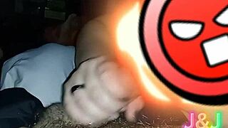 Amateur Brazilian Brunette Gives Sloppy Blowjob to Husband