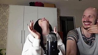 She casually chats with the petite brunette mistress about pegging questions. It turns into a sexy domination session in the room.